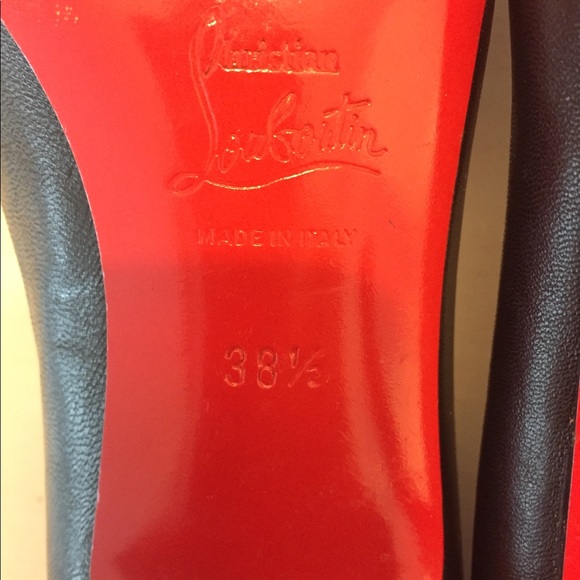 Classic black Christian Louboutin peep toe pumps - Picture 8 of 8